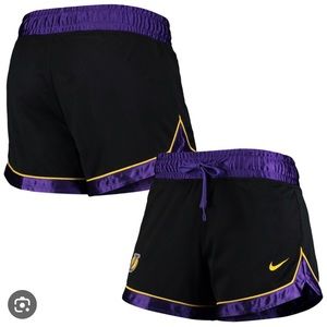 Nike LA Lakers Basketball Women’s Mesh Shorts| Color Black/Purple| Size Small